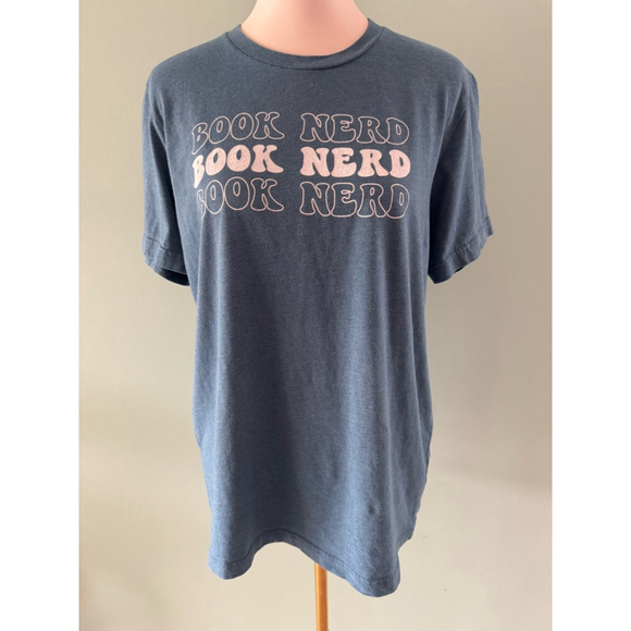 Women’s Canvas Bella+Canvas T-shirt Size L Blue - Picture 1 of 4